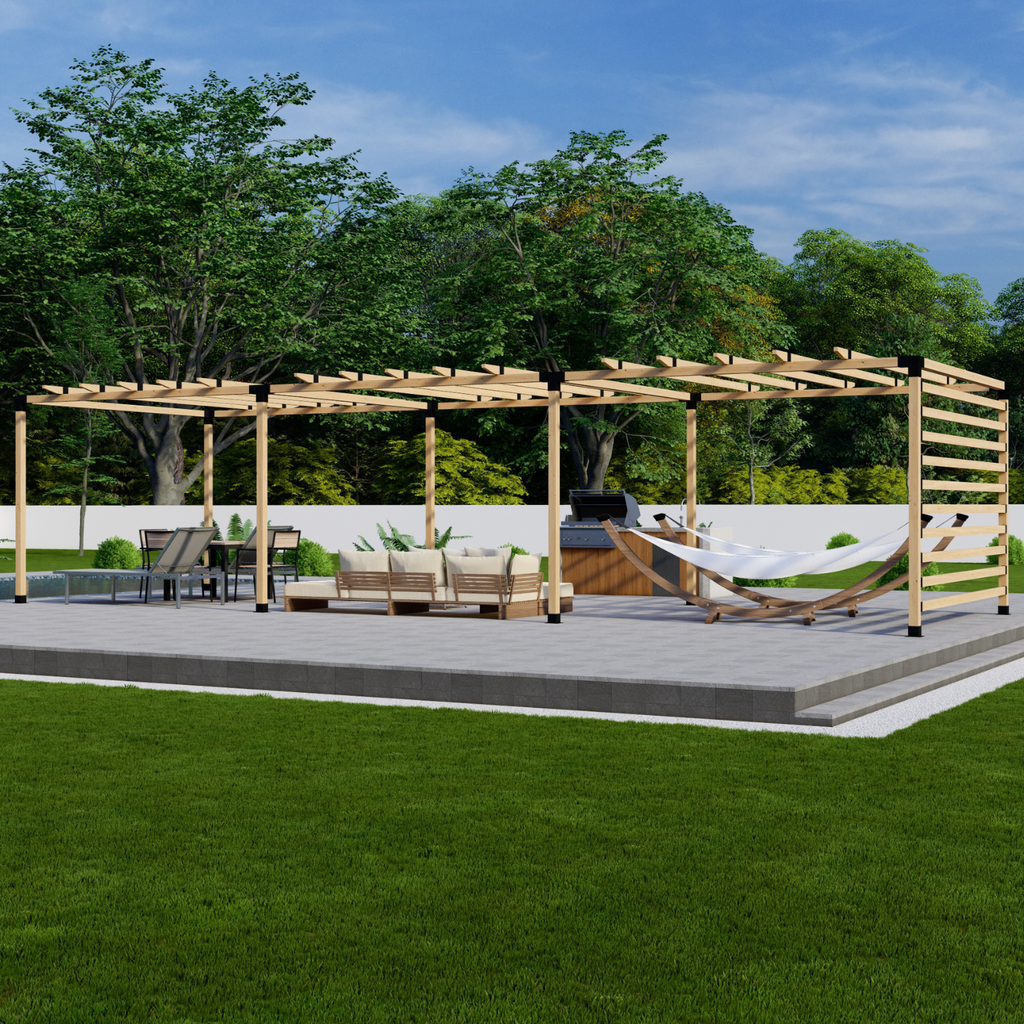 Metal Pergola Kit - Brackets for Any Size Pergola