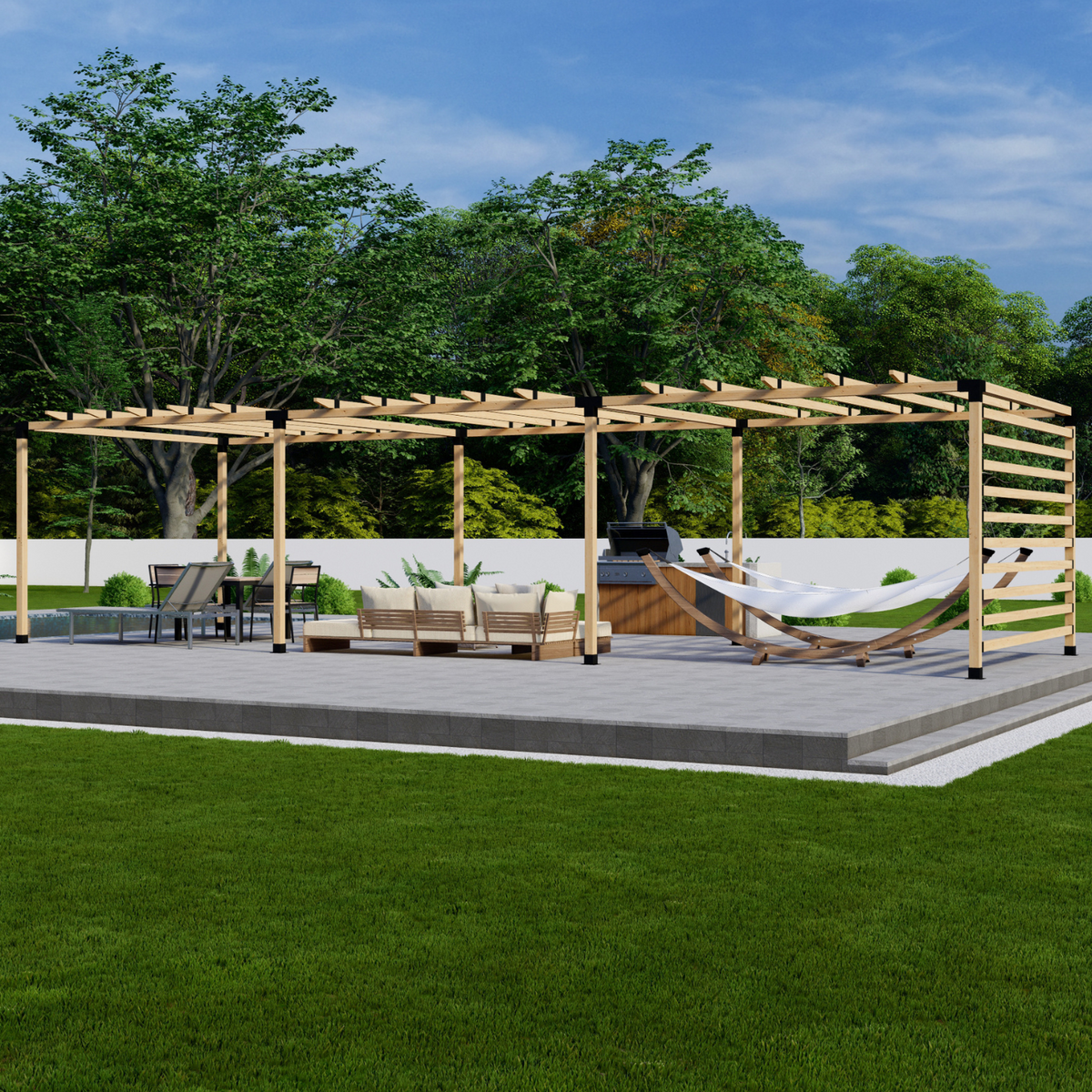 Metal Pergola Kit - Brackets for Any Size Pergola