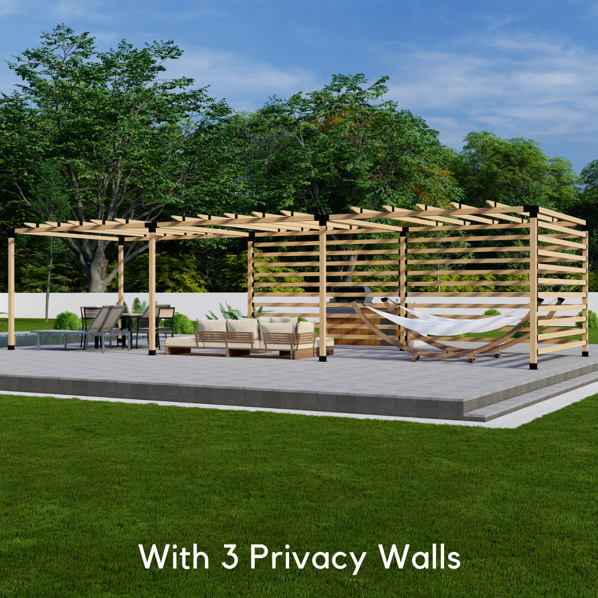 Metal Pergola Kit - Brackets for Any Size Pergola