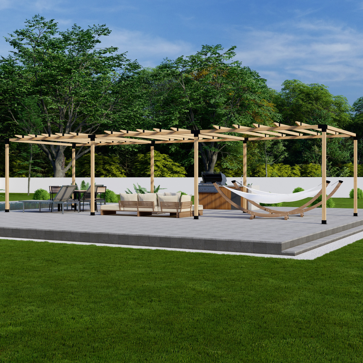 Over Patio / Hot Tub / Jacuzzi Pergola Kit