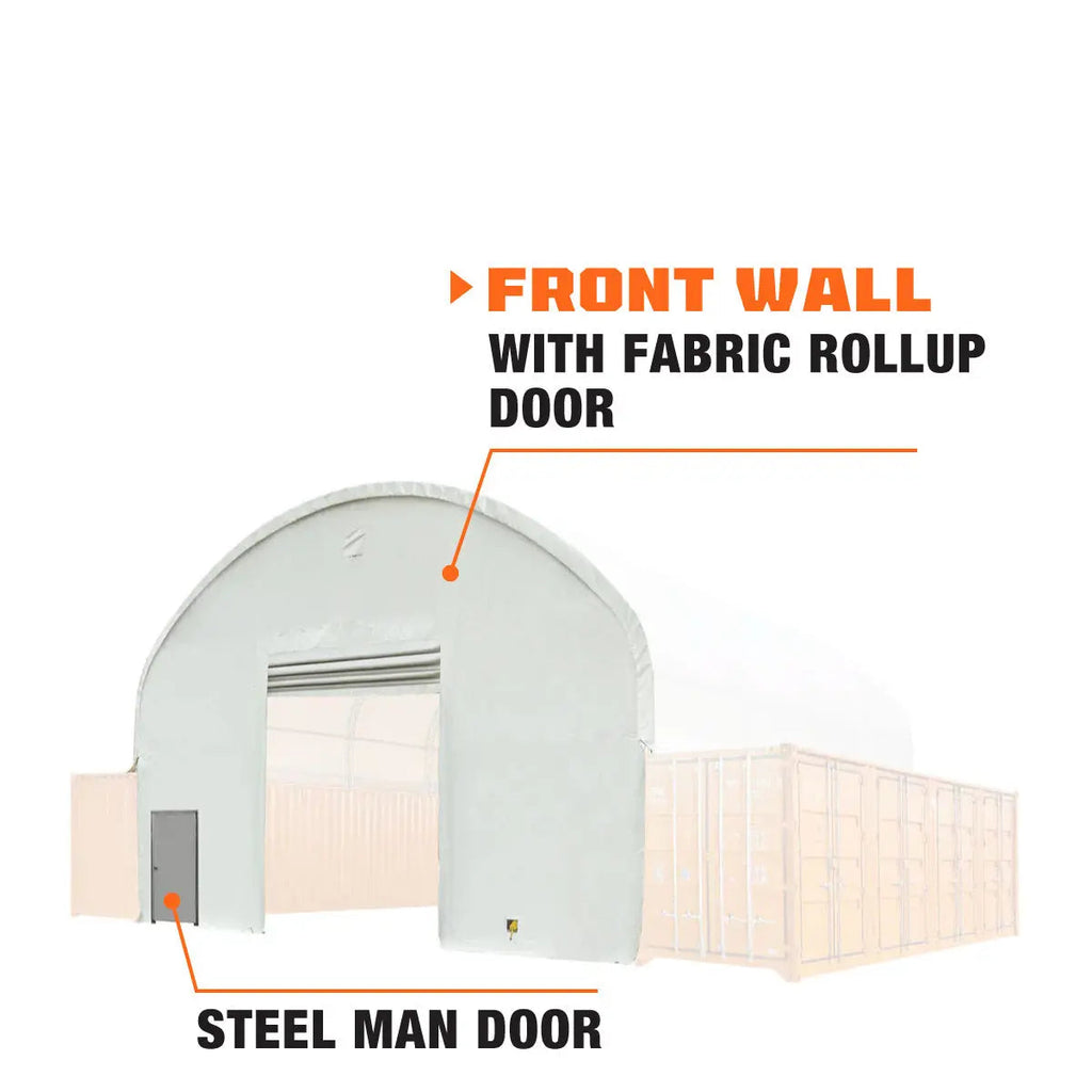 Front End Wall Kit (for 9'6" High Cube Containers) for TMG-DT4041C Container Shelters, TMG-DT40FW9V