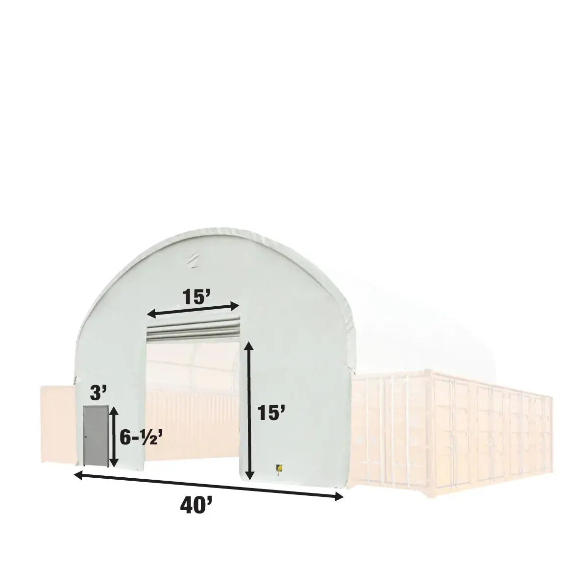 Front End Wall Kit (for 8'6" Standard Containers) for TMG-DT4041C and DT4041CF Container Shelters, TMG-DT40FW8V