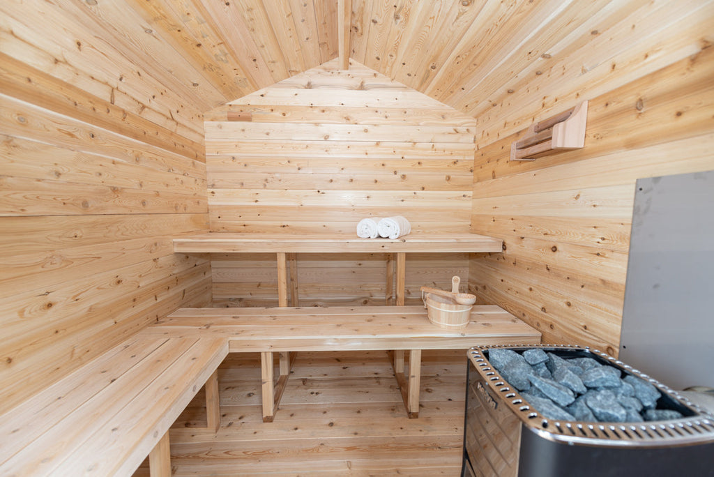 Dundalk LeisureCraft Georgian – Sauna cabine avec terrasse