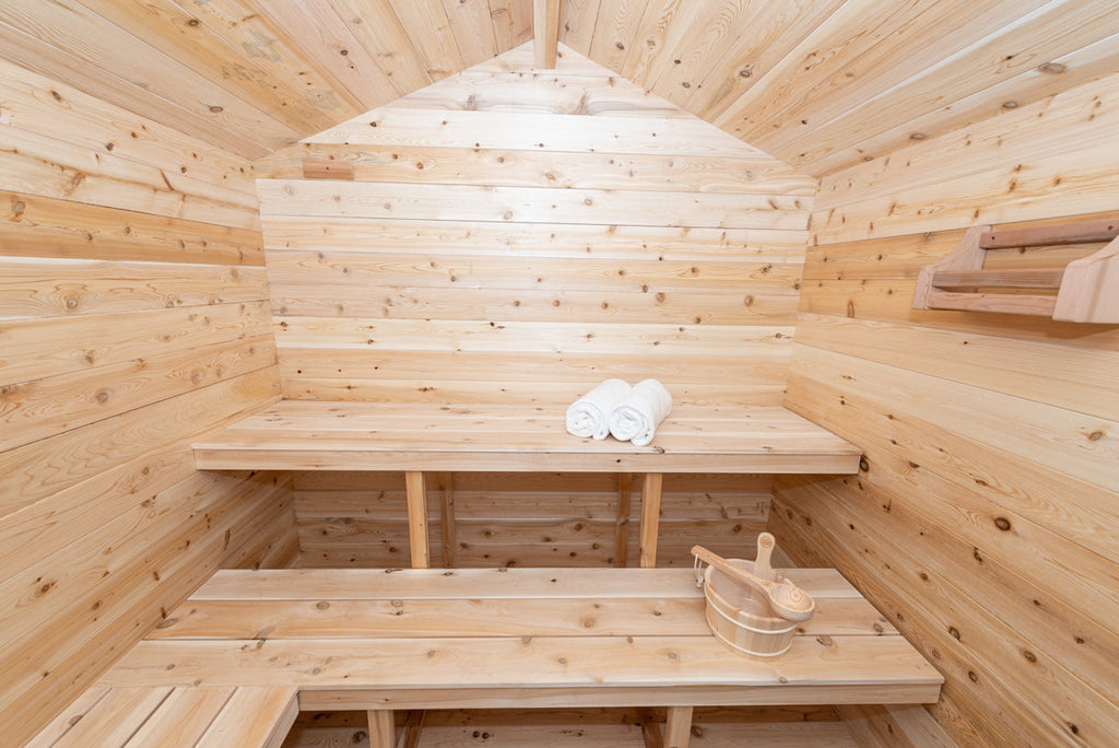 Dundalk LeisureCraft Georgian – Sauna cabine avec terrasse