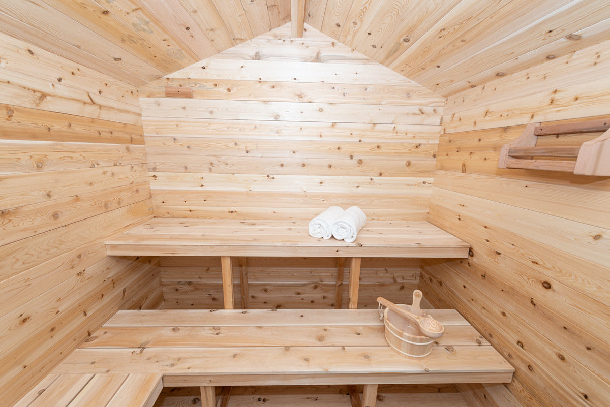 Dundalk LeisureCraft Georgian – Sauna cabine avec terrasse
