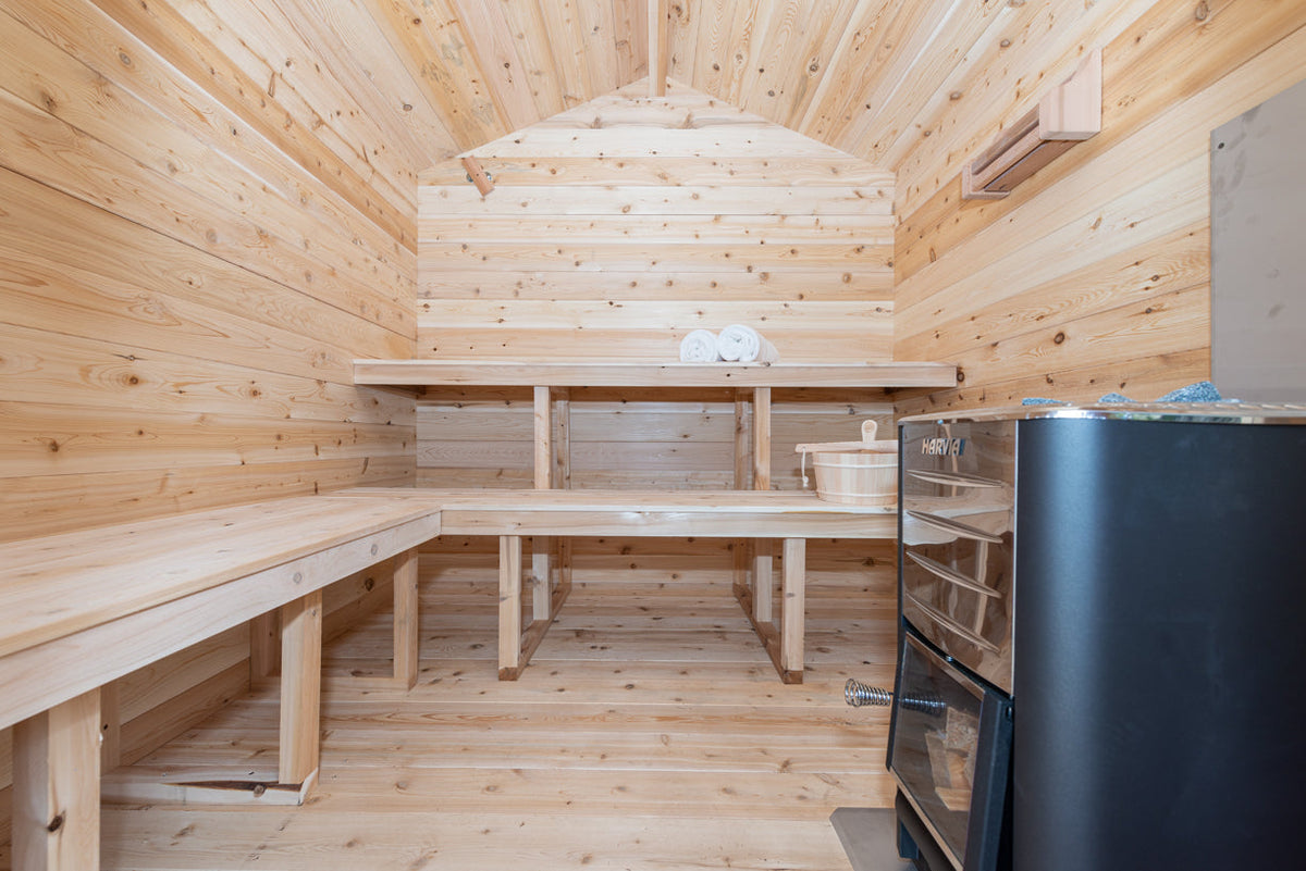 Dundalk LeisureCraft Georgian – Sauna cabine avec terrasse