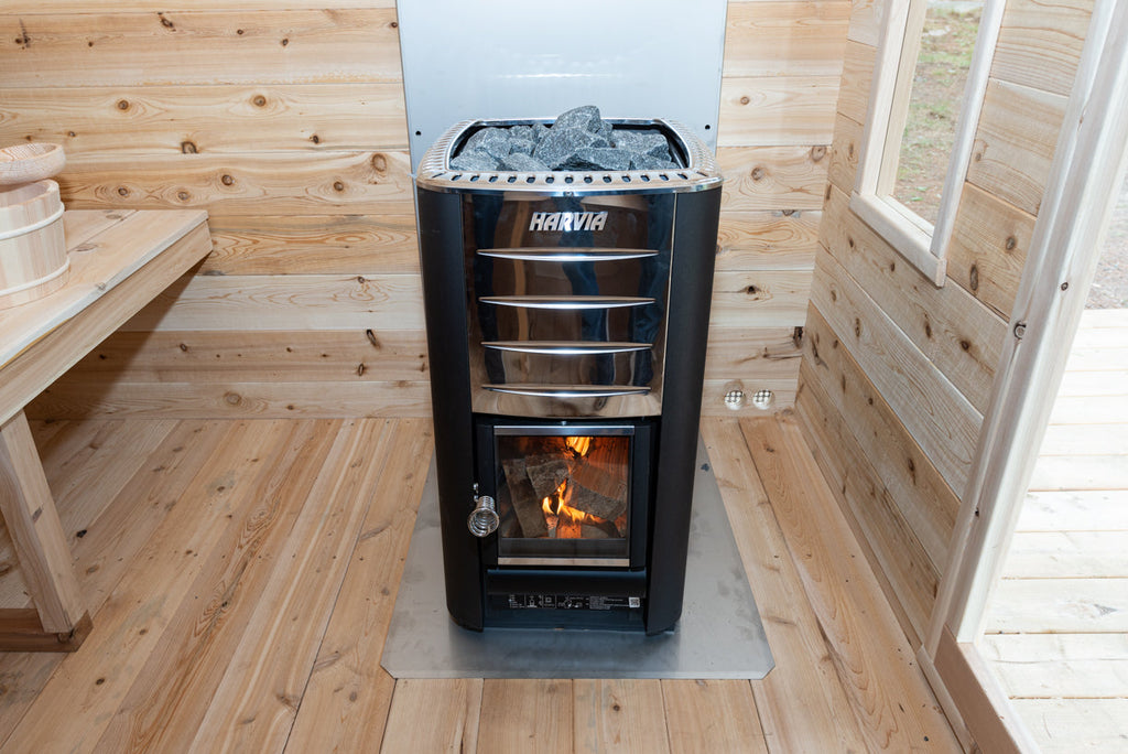 Dundalk LeisureCraft Georgian – Sauna cabine avec terrasse