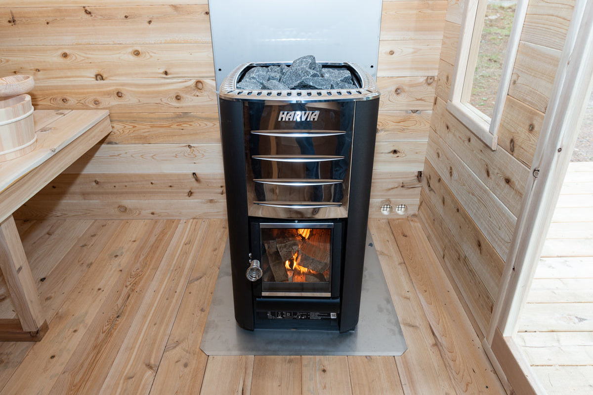 Dundalk LeisureCraft Georgian – Sauna cabine avec terrasse