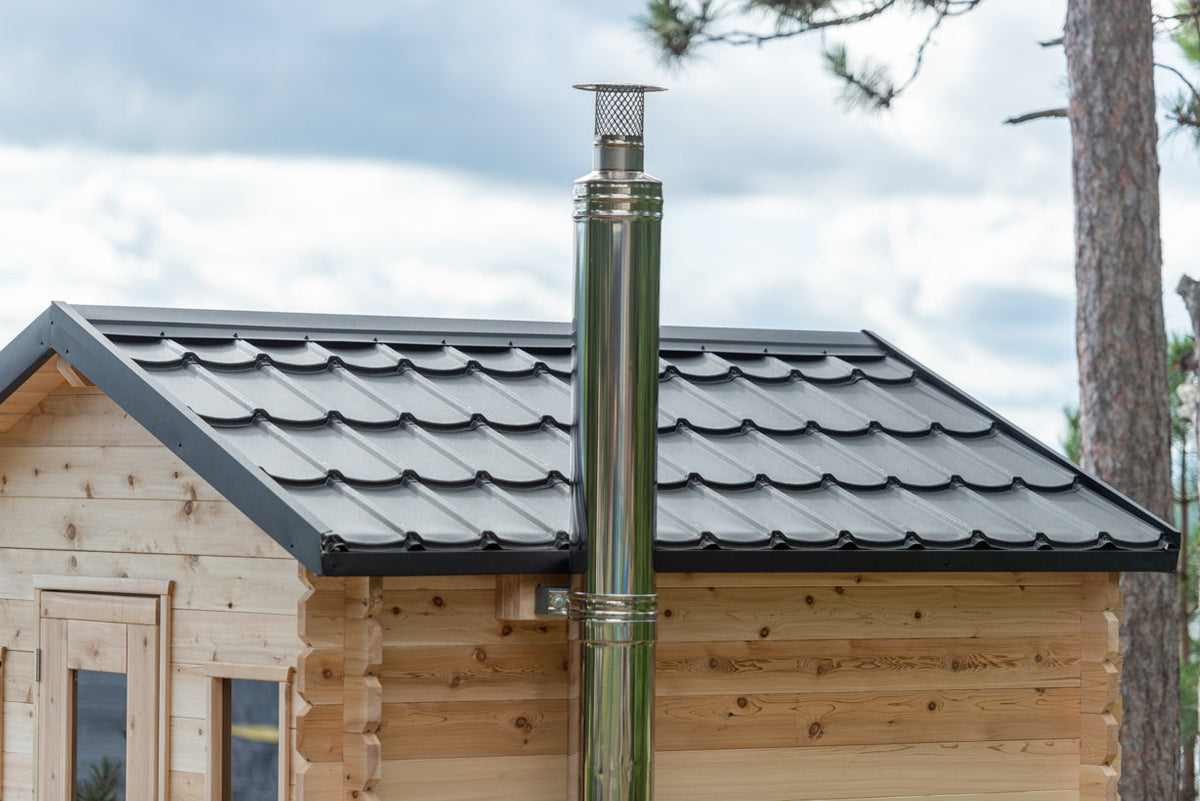 Dundalk LeisureCraft Georgian – Sauna cabine avec terrasse
