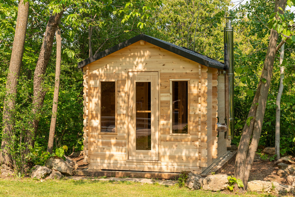 Dundalk LeisureCraft CT – Sauna cabine Georgian avec vestiaire