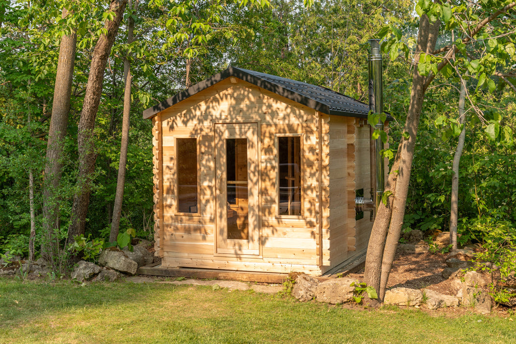 Dundalk LeisureCraft CT – Sauna cabine Georgian avec vestiaire
