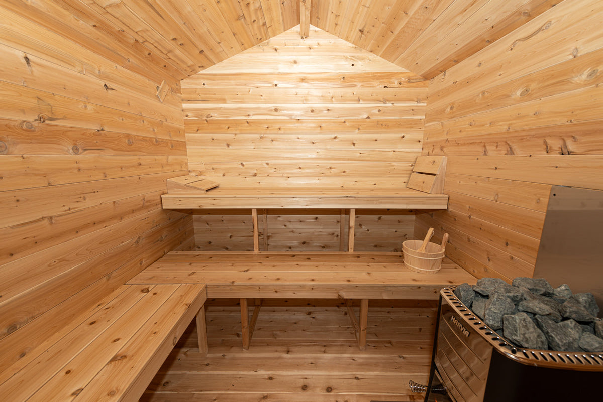Dundalk LeisureCraft CT – Sauna cabine Georgian avec vestiaire