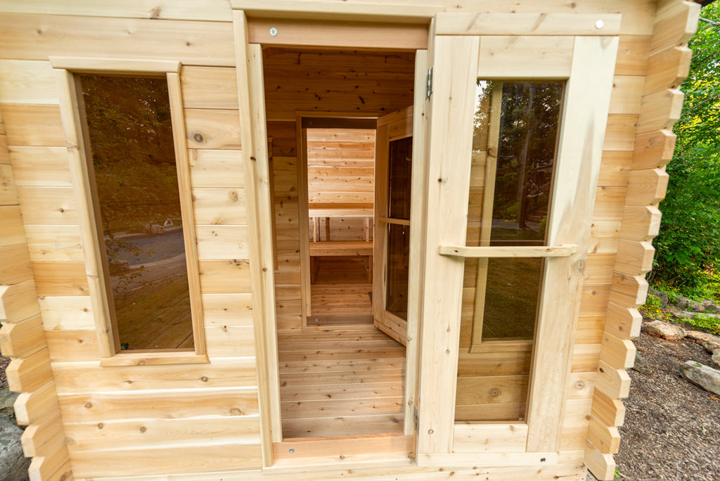 Dundalk LeisureCraft CT – Sauna cabine Georgian avec vestiaire
