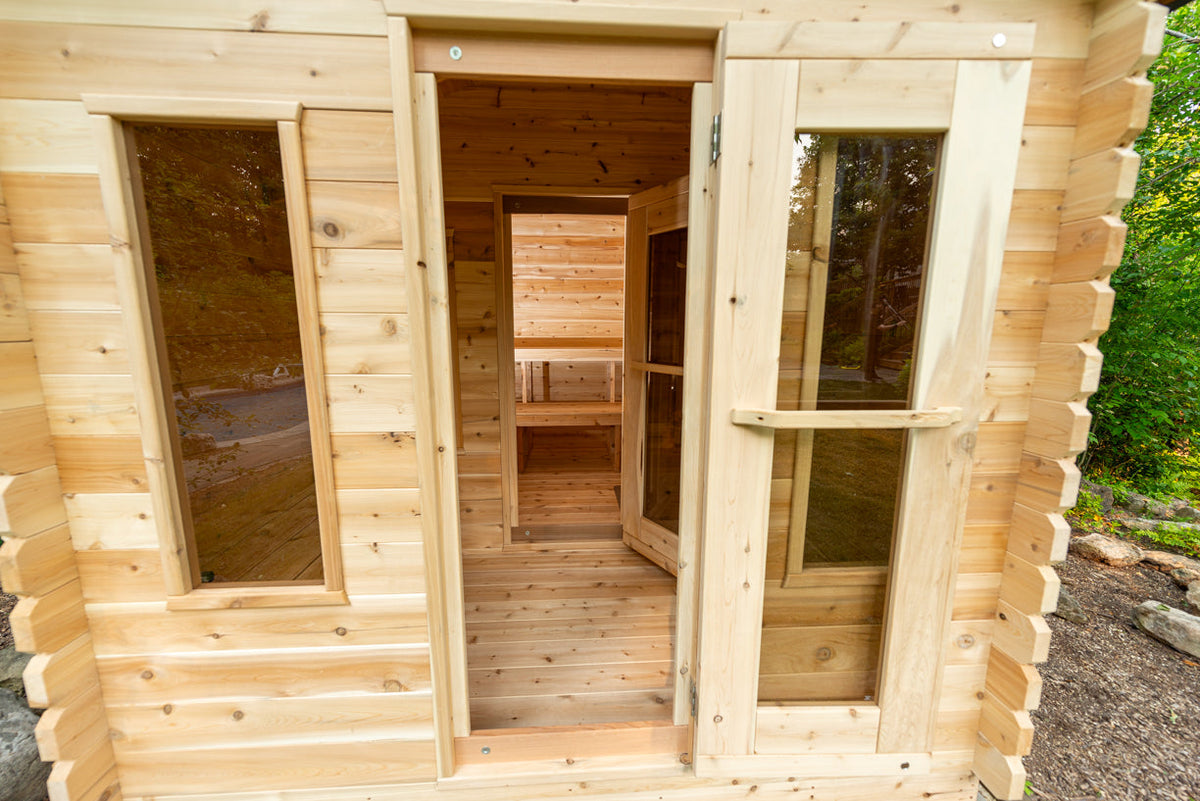 Dundalk LeisureCraft CT – Sauna cabine Georgian avec vestiaire
