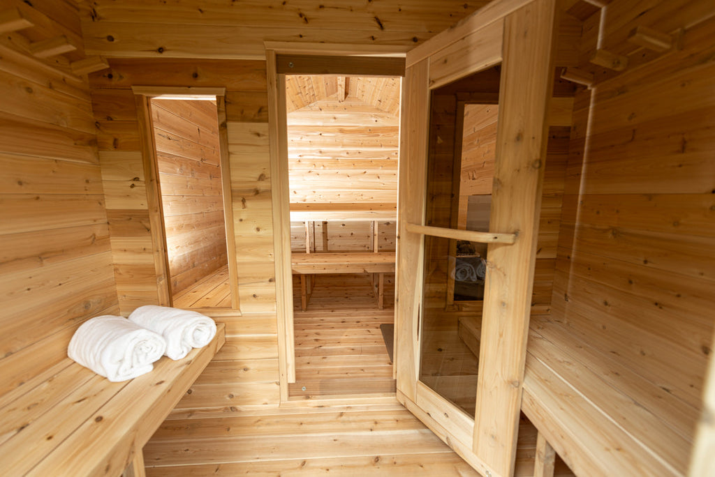 Dundalk LeisureCraft CT – Sauna cabine Georgian avec vestiaire