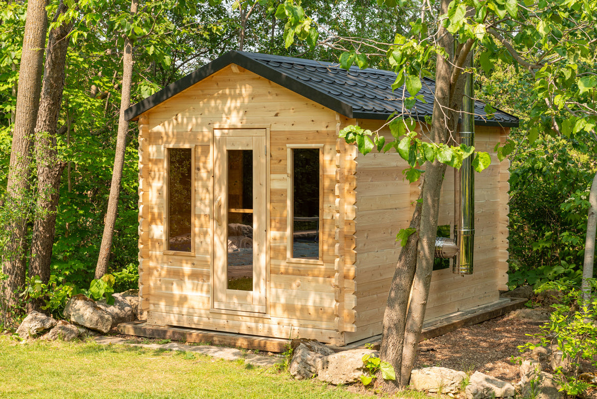 Dundalk LeisureCraft CT – Sauna cabine Georgian avec vestiaire