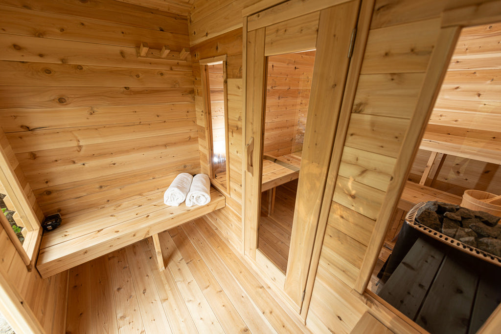 Dundalk LeisureCraft CT – Sauna cabine Georgian avec vestiaire