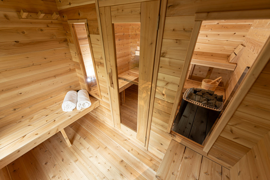 Dundalk LeisureCraft CT – Sauna cabine Georgian avec vestiaire