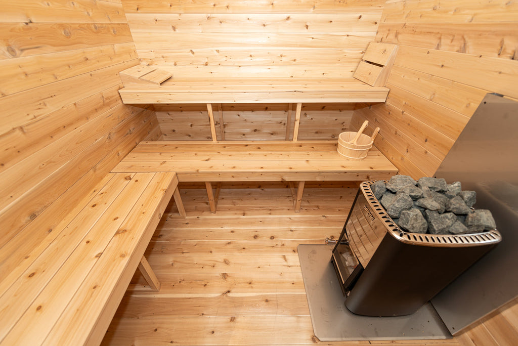 Dundalk LeisureCraft CT – Sauna cabine Georgian avec vestiaire