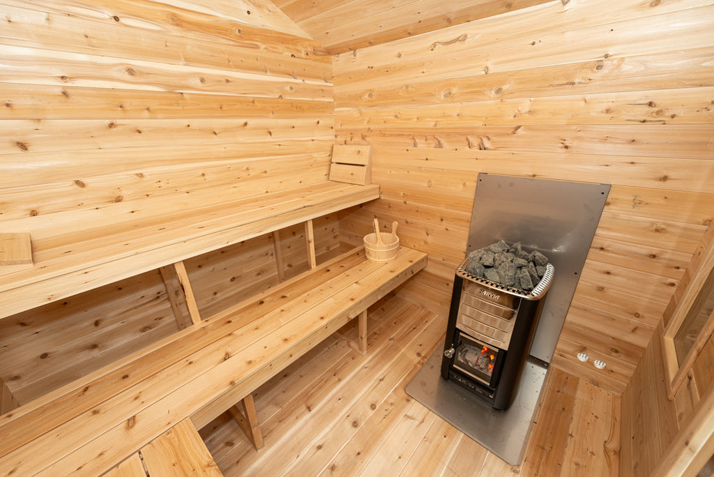 Dundalk LeisureCraft CT – Sauna cabine Georgian avec vestiaire