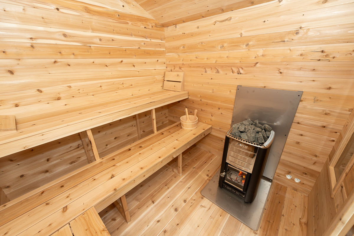 Dundalk LeisureCraft CT – Sauna cabine Georgian avec vestiaire