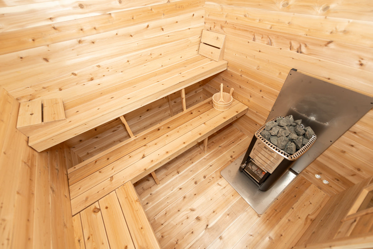 Dundalk LeisureCraft CT – Sauna cabine Georgian avec vestiaire