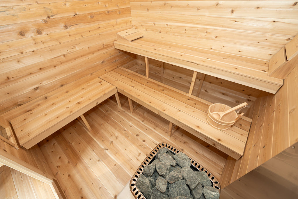 Dundalk LeisureCraft CT – Sauna cabine Georgian avec vestiaire