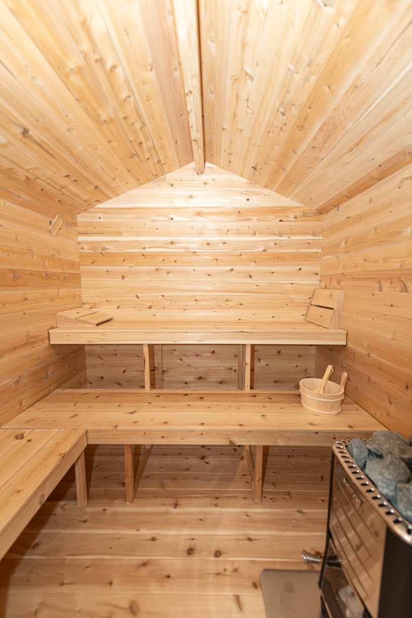 Dundalk LeisureCraft CT – Sauna cabine Georgian avec vestiaire