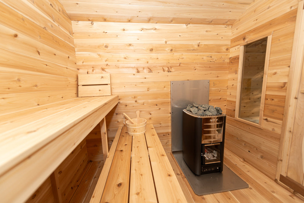 Dundalk LeisureCraft CT – Sauna cabine Georgian avec vestiaire