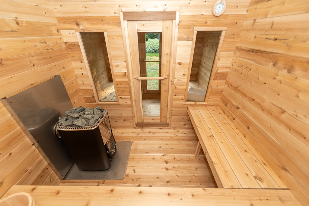 Dundalk LeisureCraft CT – Sauna cabine Georgian avec vestiaire