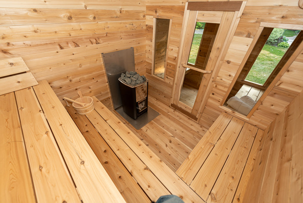 Dundalk LeisureCraft CT – Sauna cabine Georgian avec vestiaire