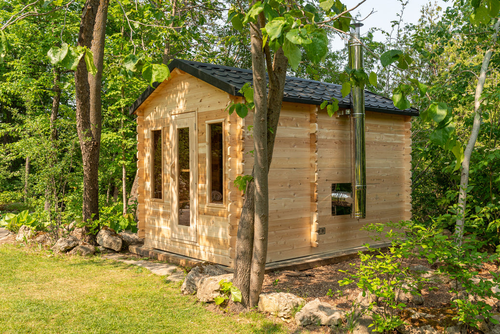 Dundalk LeisureCraft CT – Sauna cabine Georgian avec vestiaire