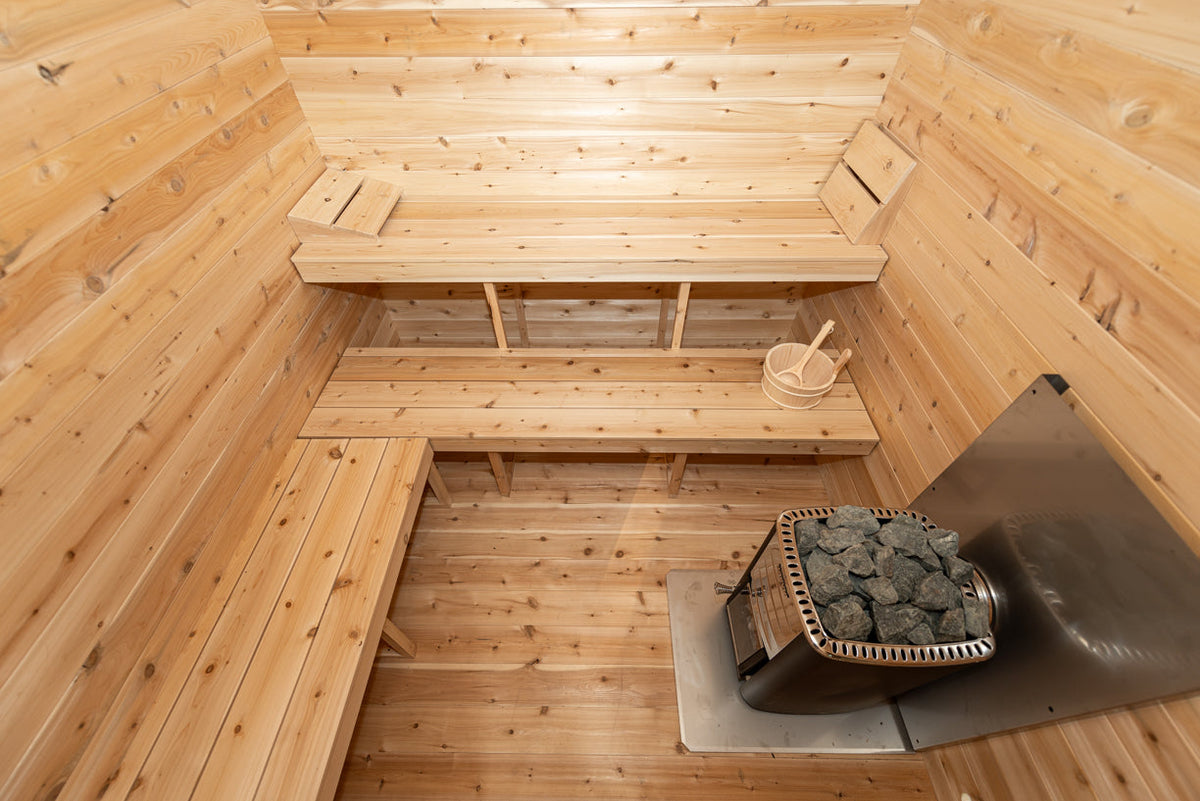 Dundalk LeisureCraft CT – Sauna cabine Georgian avec vestiaire