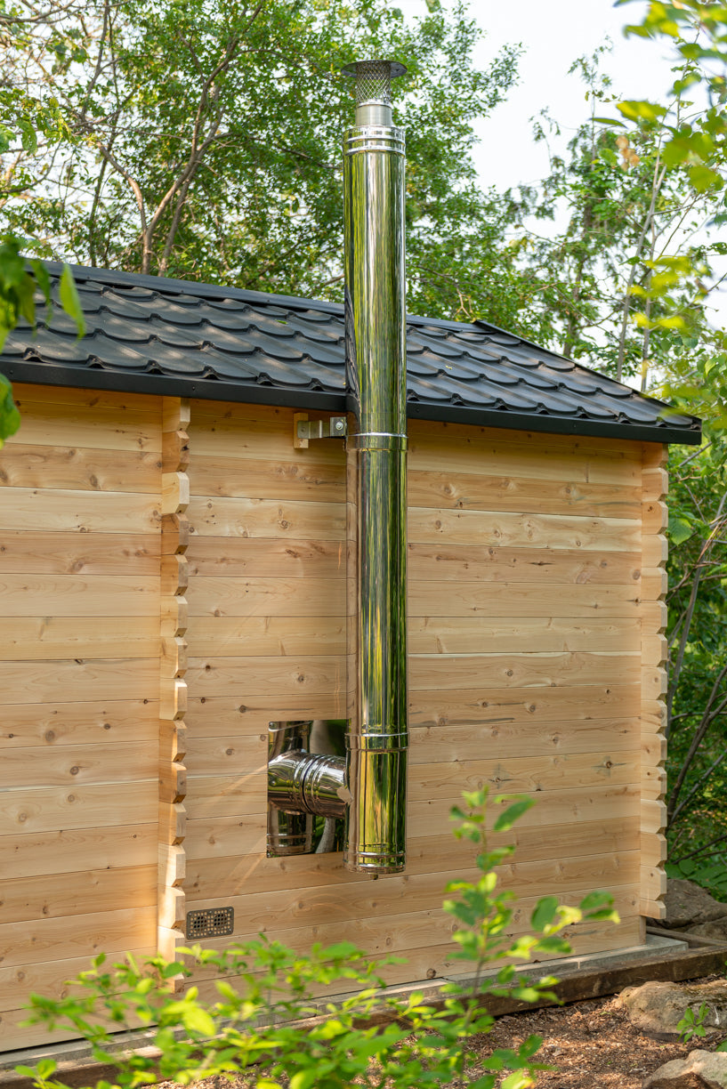 Dundalk LeisureCraft CT – Sauna cabine Georgian avec vestiaire