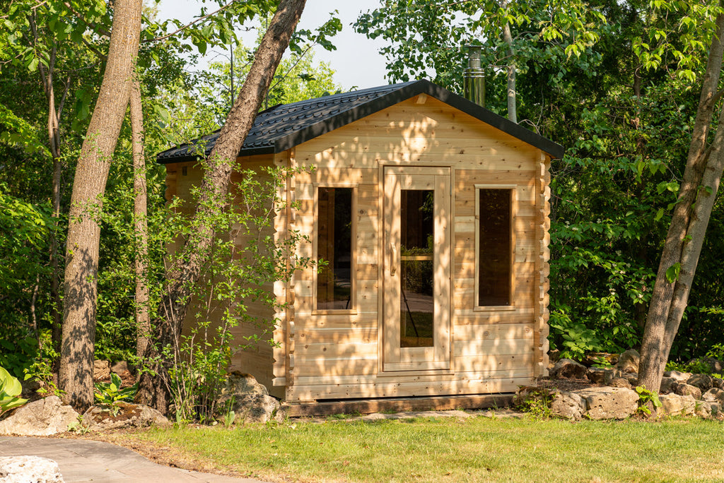 Dundalk LeisureCraft CT – Sauna cabine Georgian avec vestiaire