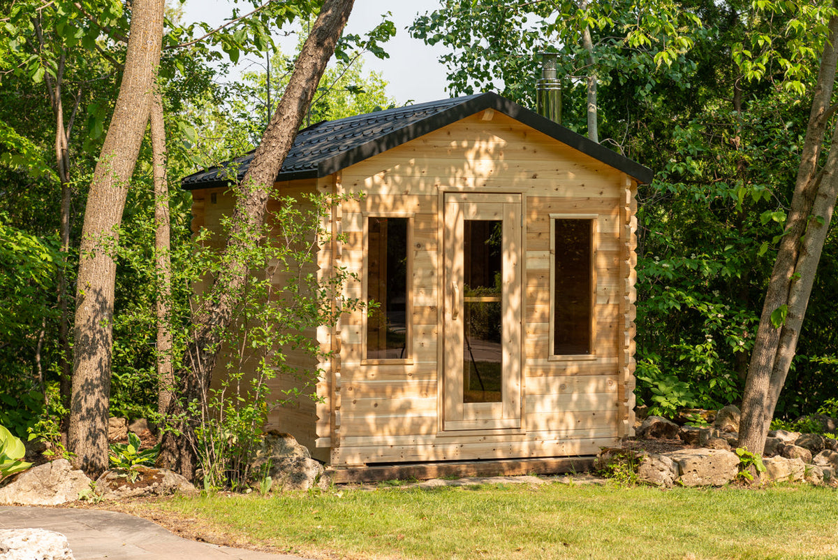 Dundalk LeisureCraft CT – Sauna cabine Georgian avec vestiaire