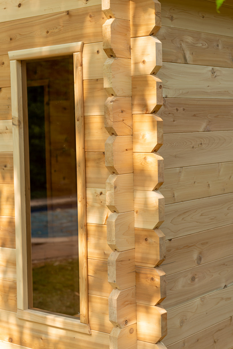 Dundalk LeisureCraft CT – Sauna cabine Georgian avec vestiaire