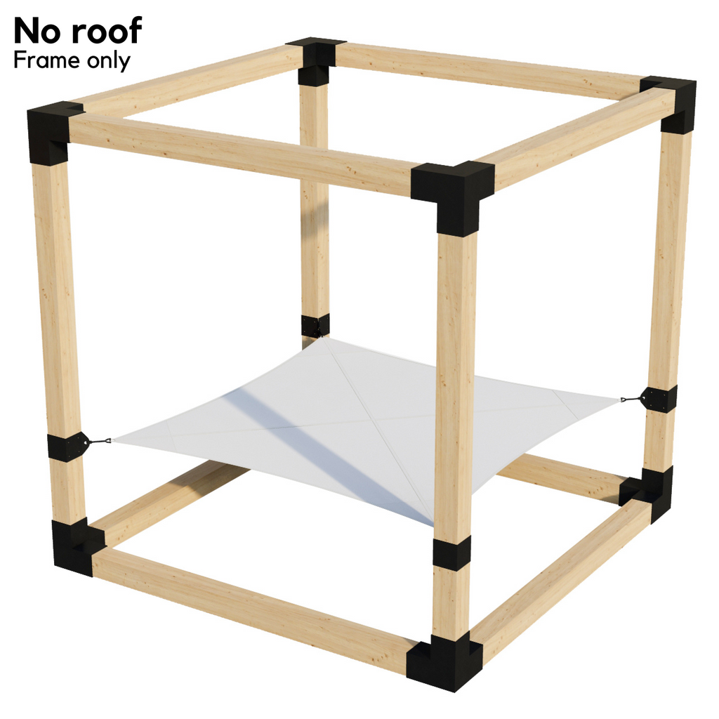 2-Person Pergola Hammock Kit - No Roof (for 6x6 Wood Posts)