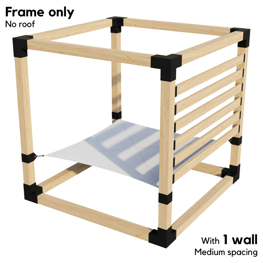 2-Person Pergola Hammock Kit - No Roof (for 6x6 Wood Posts)