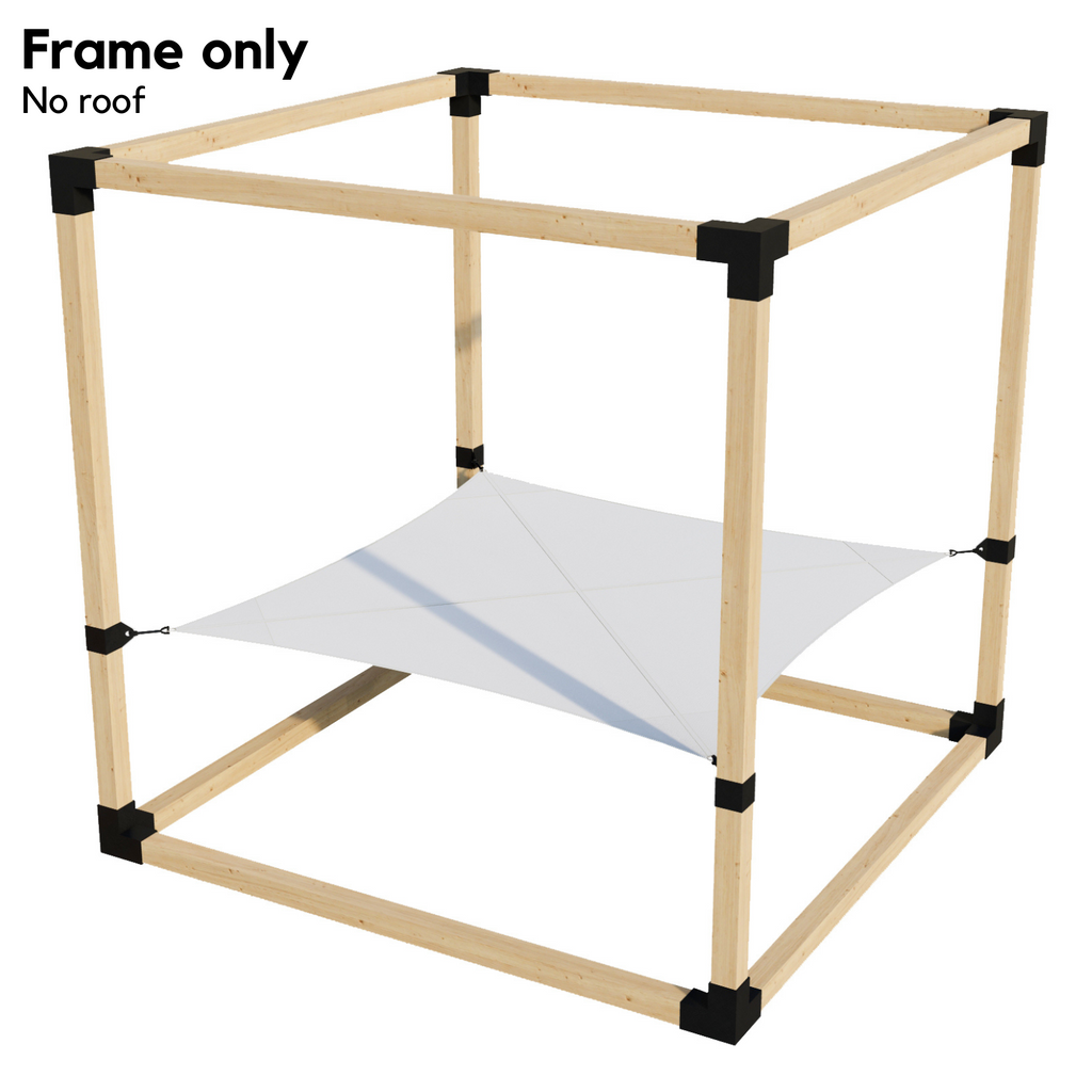 2-Person Pergola Hammock Kit - No Roof (for 4x4 Wood Posts)