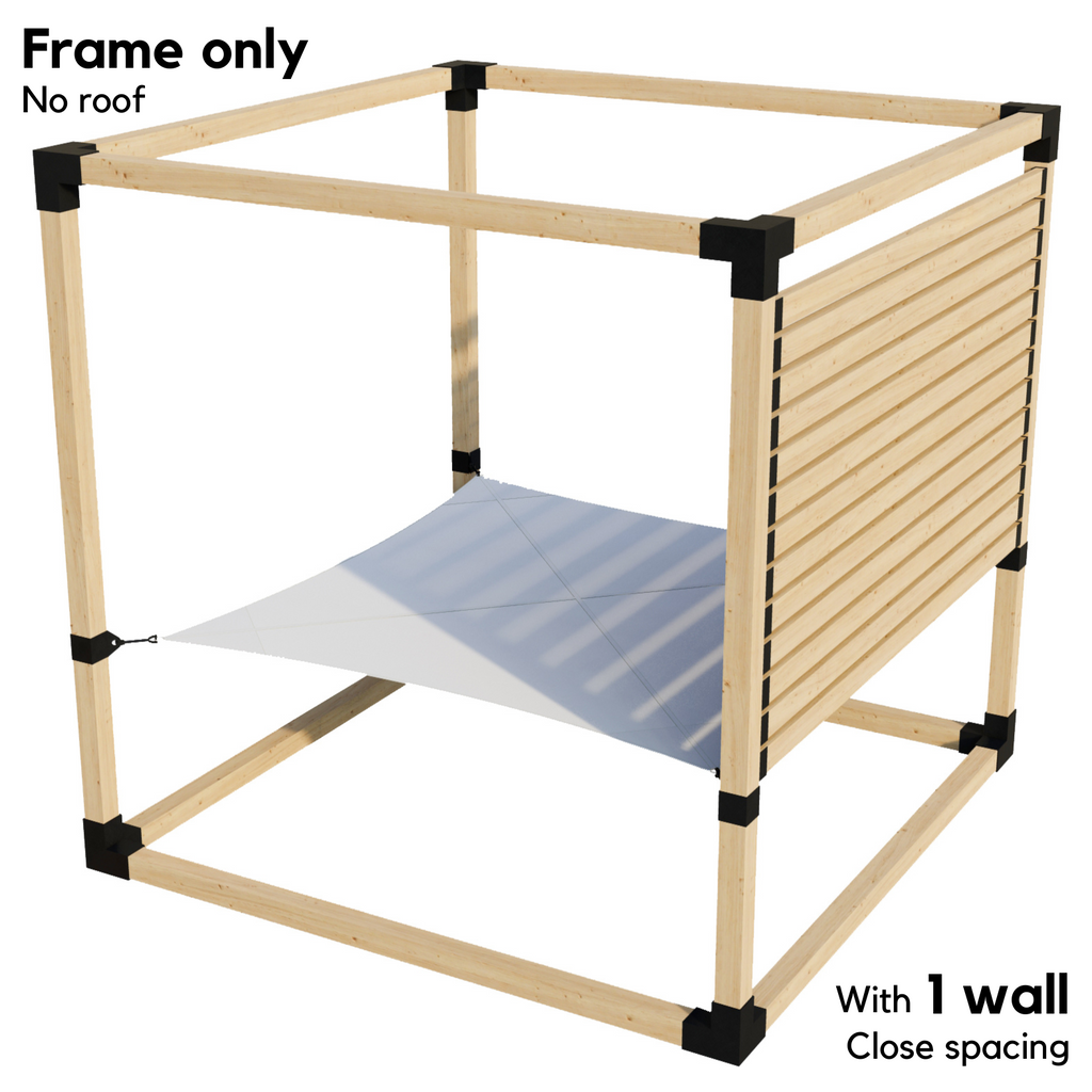 2-Person Pergola Hammock Kit - No Roof (for 4x4 Wood Posts)
