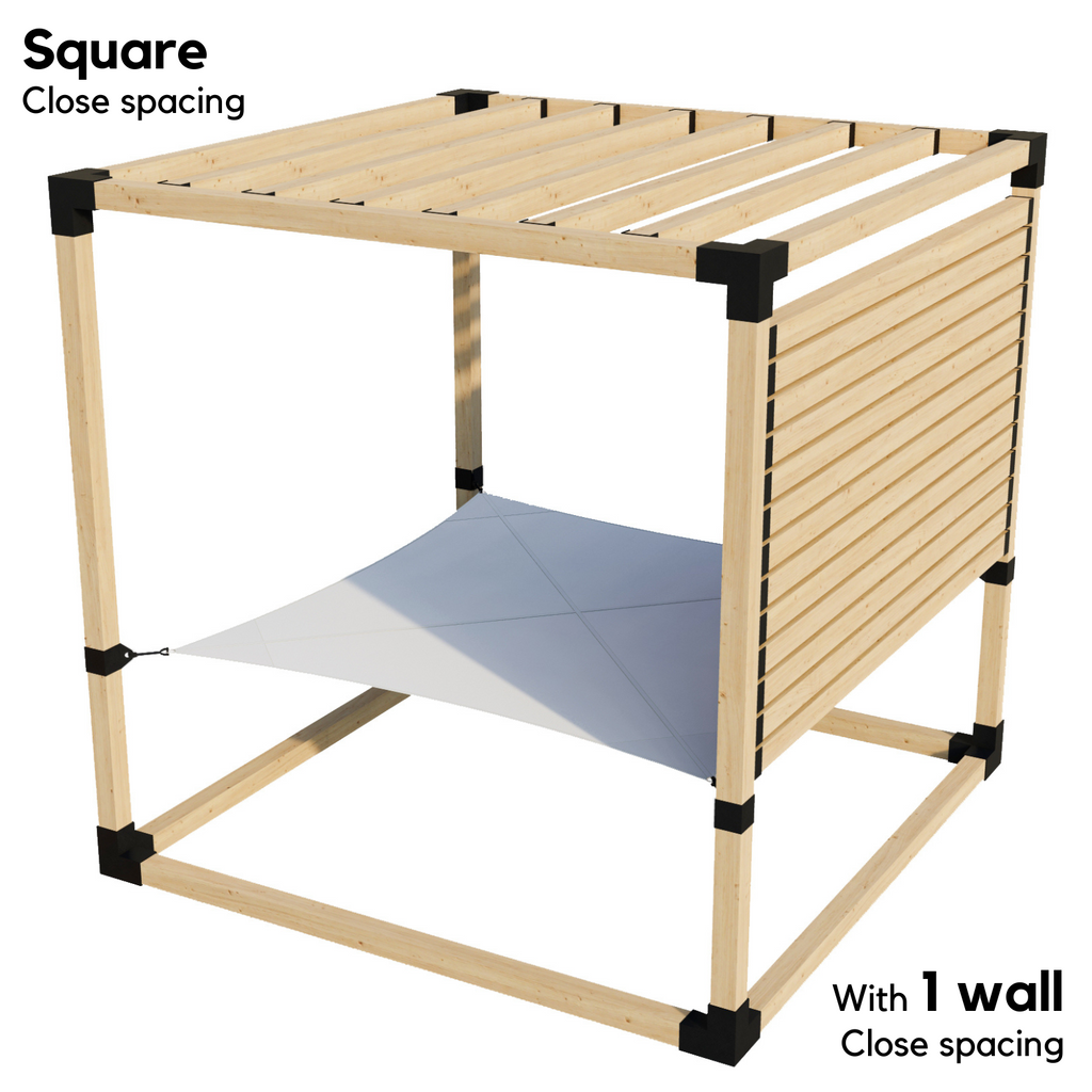 2-Person Pergola Hammock Kit with 4x4 Roof Rafters (for 4x4 Wood Posts)