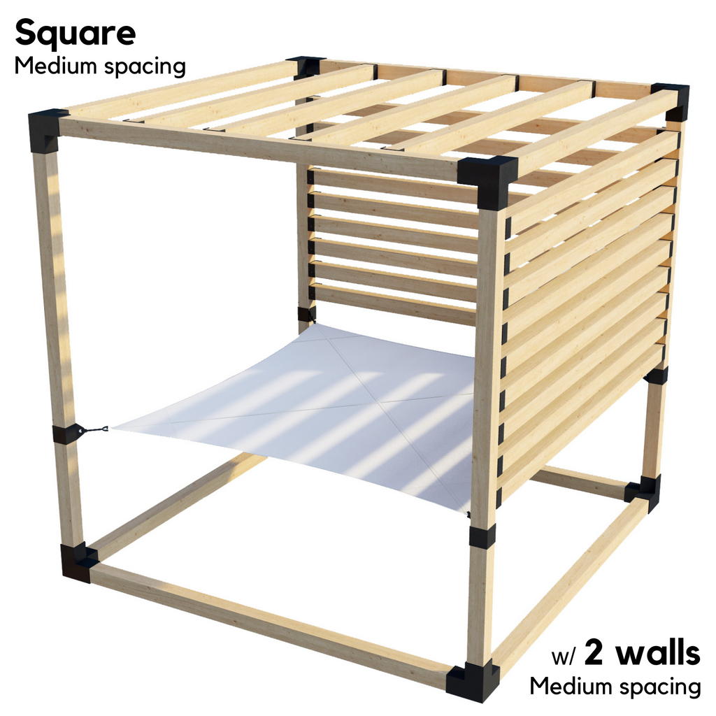 2-Person Pergola Hammock Kit with 4x4 Roof Rafters (for 4x4 Wood Posts)