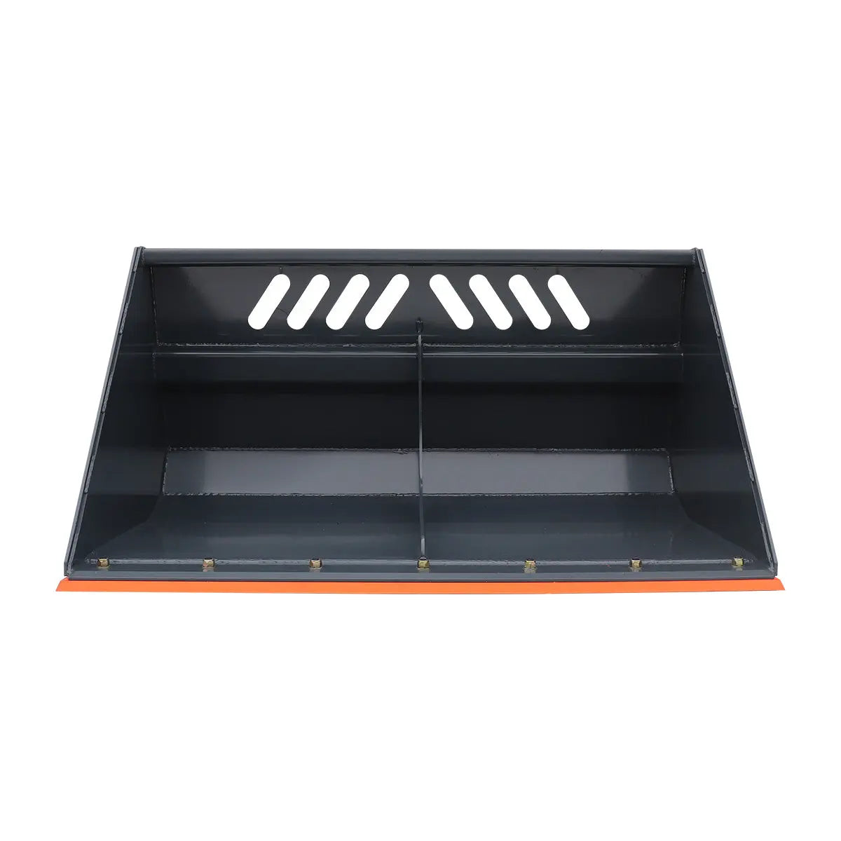 Heavy-Duty 60" Skid Steer Snow/Mulch Bucket, Bolt-On Cut Edge, 1500-lb Weight Capacity, Universal Quick Mount, TMG-SN60