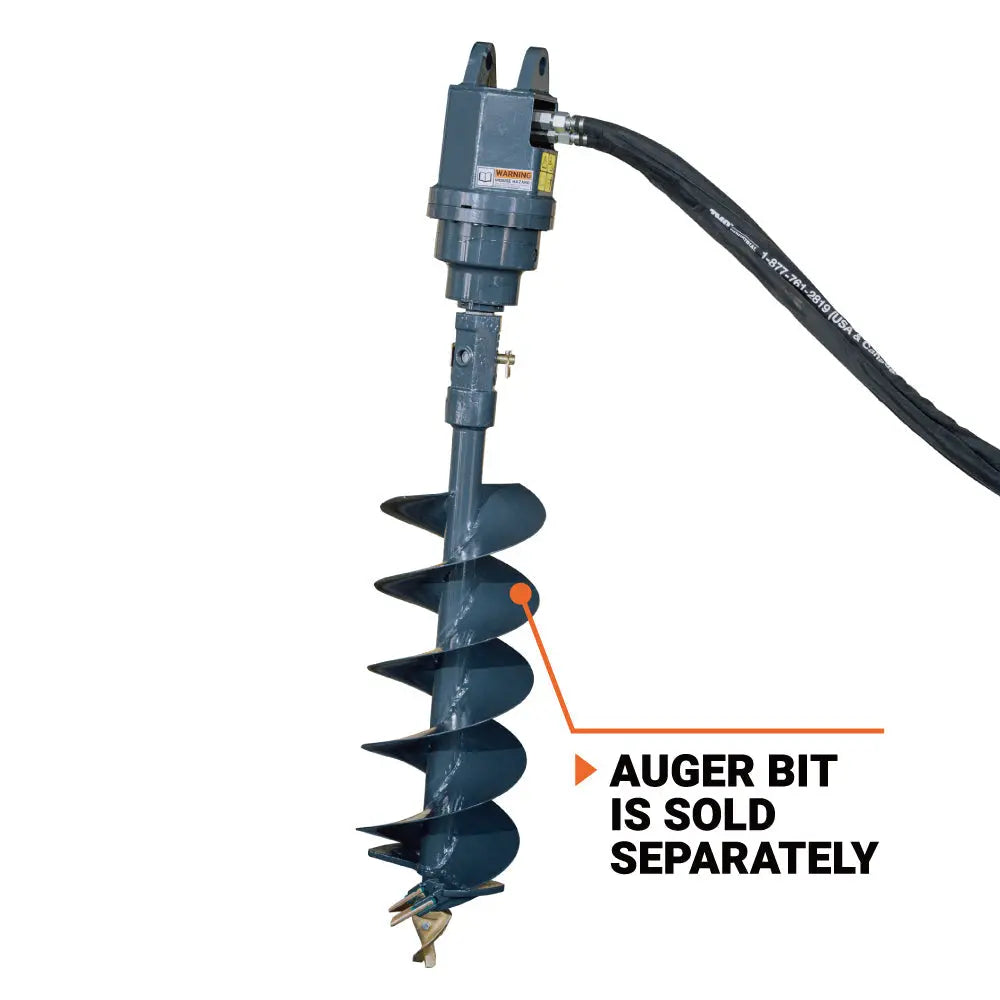 Hydraulic Post Hole Auger Drive Power Head, 7-20 GPM Hydraulic Flow, 2" Hex Output Shaft, TMG-PAD30