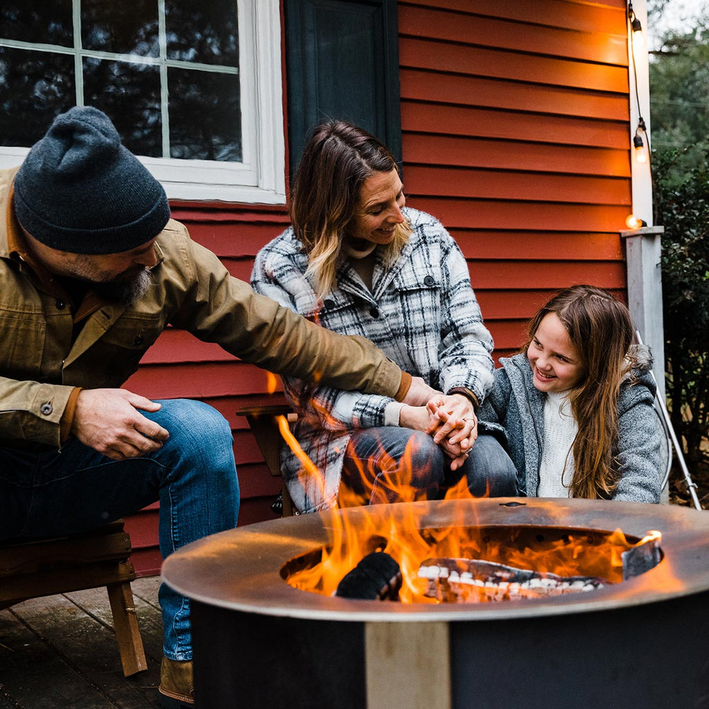 Breeo X Series 24 Smokeless Fire Pit (Patina) with Ash Removal Tool