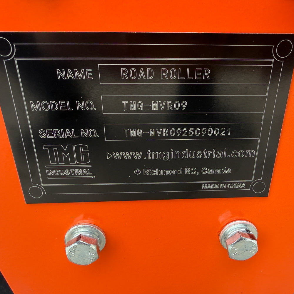 6.5 HP Single Wheel Vibratory Roller, 24" Roller Width, EPA Compliant, TMG-MVR09 (Previously MVR08)