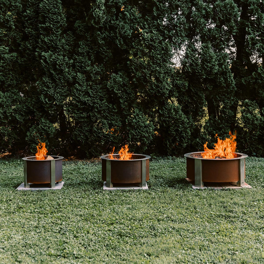 BREEO X Series 30 Smokeless Fire Pit (Patina) with Ash Removal Tool