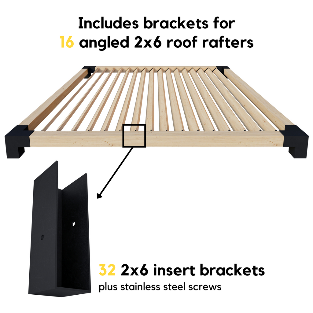 Kit for a Pergola With One Wall
