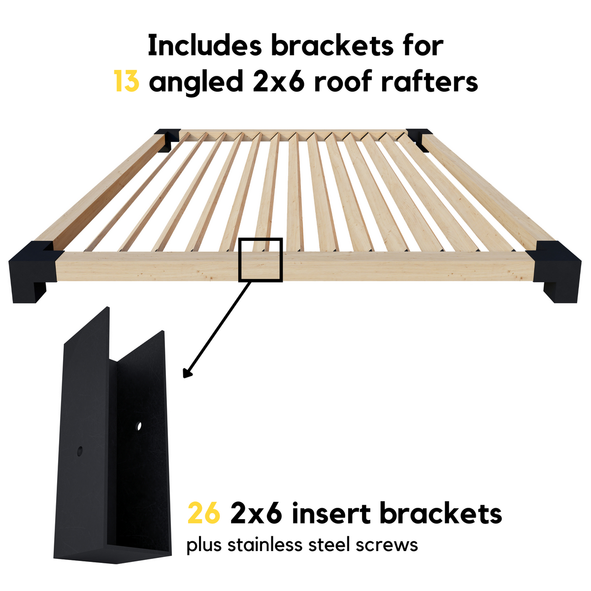 Outdoor Pergola Patio Cover Kit
